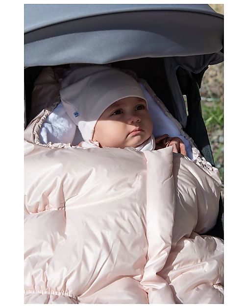 Bamboom Sacco Invernale Igloo Mini Per Ovetto e Navicella - Rosa Chiaro - TOG 4,5 - Interno in Bambù Naturale Sacchi Passeggino