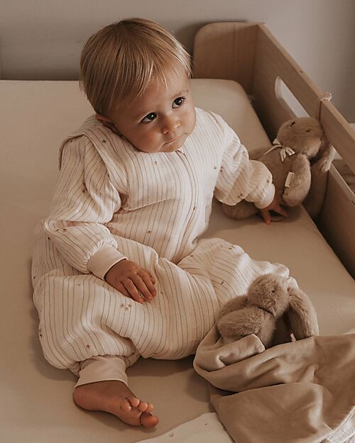 Bamboom Sacco Nanna 6-18 Mesi con Maniche e Piedini Invernale - Fiori e Righe - TOG 2.2 Sacchi Nanna