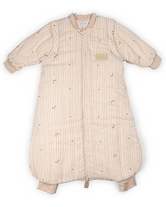 Bamboom Sacco Nanna 6-18 Mesi con Maniche e Piedini Invernale - Fiori e Righe - TOG 2.2 Sacchi Nanna