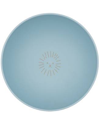 Bamboom Set Pappa - Piatto + Scodella + Bicchiere + Posate - Azzurro Ghiaccio - Leone - 100% Biodegradabile Set Pappa