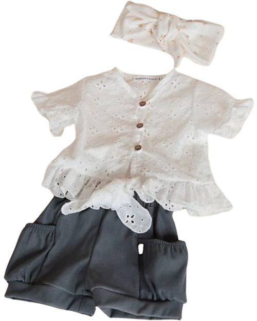 Bamboom Short Bimba - Blu - Bambù - Poliestere Pantaloni Corti