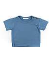 Bamboom T-shirt a Taglio Vivo - Blu - Bambù e Cotone Organico T-shirt