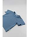 Bamboom T-shirt a Taglio Vivo - Blu - Bambù e Cotone Organico T-shirt