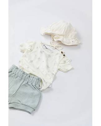 Bamboom T-shirt - Bouquet - Maniche con Volant - Traspirante Morbida e Delicata T-shirt