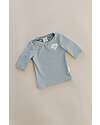 Bamboom T-Shirt Maniche 3/4 Mare - Logo Safe the Whale - UV50+ T-shirt Anti UV