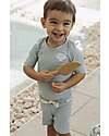 Bamboom T-Shirt Maniche 3/4 Mare - Logo Safe the Whale - UV50+ T-shirt Anti UV