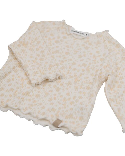 Bamboom T-shirt maniche lunghe a costine - Petals - Bambù - Cotone Maglie Manica Lunga