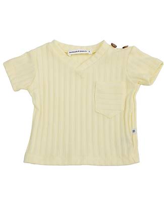 Bamboom T-shirt Scollo V - Giallo - Fibra di Bambù Traspirante Morbida e delicata! T-shirt