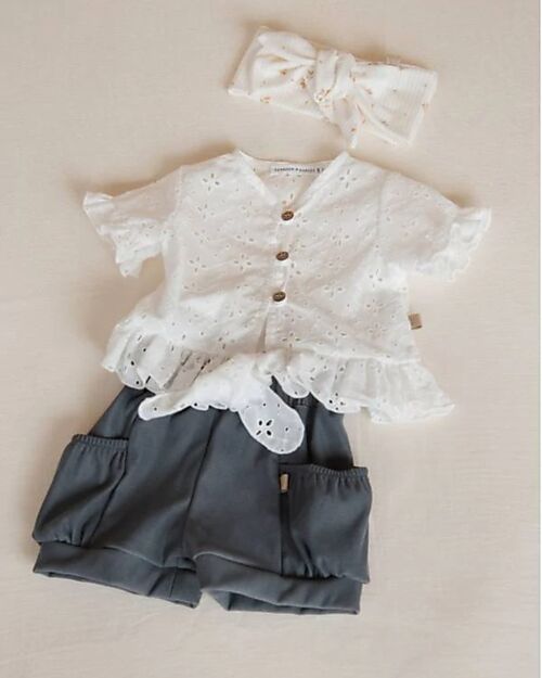 Bamboom Top - Blusa - Offwhite - Bambù - Cotone Bluse