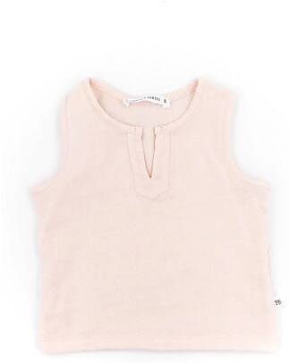 Bamboom Top Smanicato Muslin - Rosa - Bambù e Cotone Organico Canotte