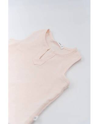 Bamboom Top Smanicato Muslin - Rosa - Bambù e Cotone Organico Canotte