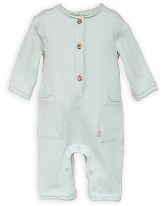 Bamboom Tuta con tasche - Blu blush - Bambù - Cotone Tutine Lunghe