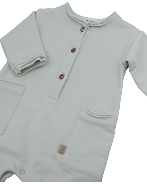 Bamboom Tuta con tasche - Blu blush - Bambù - Cotone Tutine Lunghe