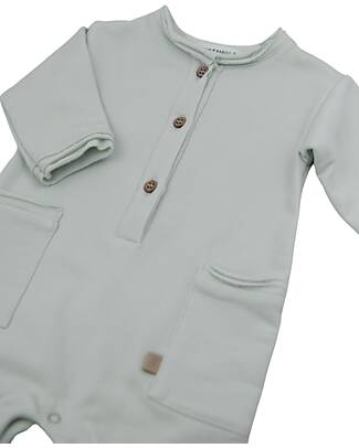 Bamboom Tuta con tasche - Blu blush - Bambù - Cotone Tutine Lunghe