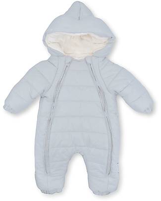 Bamboom Tuta da Neve con Cappuccio - Blu Perla - TOG 4.5 - Bambù Naturale Tute Invernali