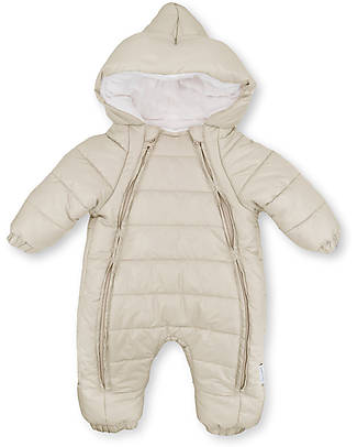Bamboom Tuta da Neve con Cappuccio - Ivory- TOG 4,5 - Interno in Bambù Organico Tute Invernali