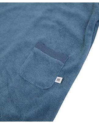 Bamboom Tuta Manica 3/4 in Spugna - Blu - Fibra di Bambù Traspirante Morbida e delicata! Tutine Lunghe