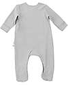Bamboom Tutina con Piedi Pure - Grigio - Bambù Bio Elasticizzato Tutine Lunghe