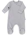 Bamboom Tutina con Piedi Pure - Grigio - Bambù Bio Elasticizzato Tutine Lunghe