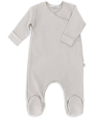 Bamboom Tutina con Piedi Pure - Sabbia - Bambù Bio Elasticizzato Tutine Lunghe