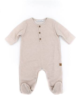 Bamboom Tutina con Piedini - Sabbia - Cotone e Bambù Certificato Oeko-Tex Tutine Lunghe