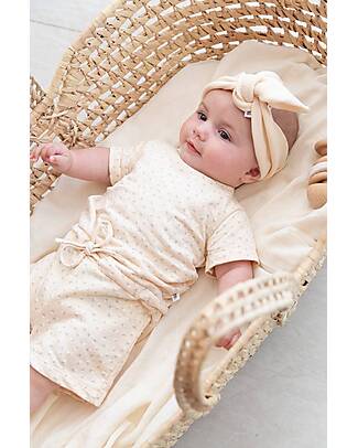 Bamboom Tutina Intera - Spring - Crema - Bambù e Cotone Organico Salopette