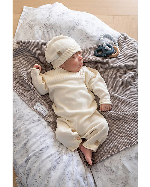 Bamboom Tutina Invernale con Pratici Bottoni - Bianco - Cotone e Bambú Tute Invernali