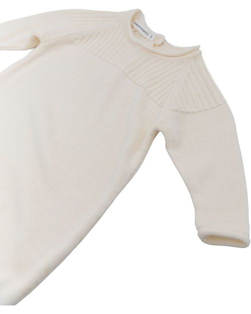 Bamboom Tutina Invernale con Pratici Bottoni - Bianco - Cotone e Bambú Tute Invernali