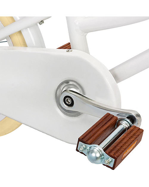 Banwood Bicicletta Classic Con Pedali Bianco - Da 4 a 7 Anni - Rotelle Rimovibili Biciclette