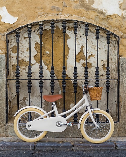 Banwood Bicicletta Classic Con Pedali Bianco - Da 4 a 7 Anni - Rotelle Rimovibili Biciclette