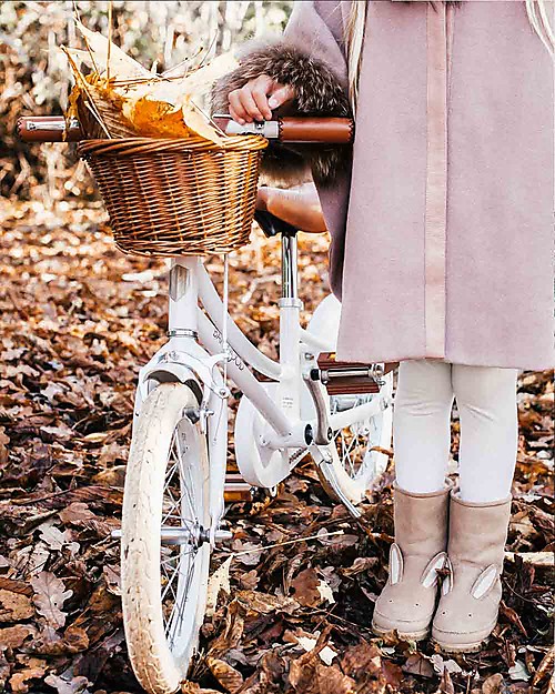 Banwood Bicicletta Classic Con Pedali Bianco - Da 4 a 7 Anni - Rotelle Rimovibili Biciclette
