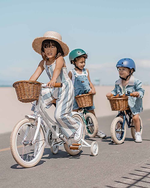 Banwood Bicicletta Classic Con Pedali Bianco - Da 4 a 7 Anni - Rotelle Rimovibili Biciclette