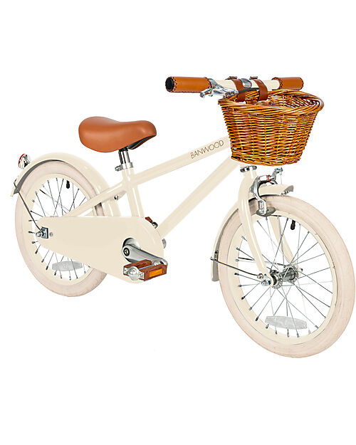 Banwood Bicicletta Classic Con Pedali - Cream - Da 4 a 7 Anni - Rotelle Rimovibili Biciclette
