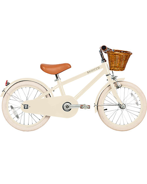 Banwood Bicicletta Classic Con Pedali - Cream - Da 4 a 7 Anni - Rotelle Rimovibili Biciclette