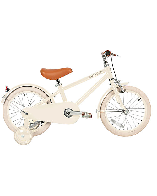 Banwood Bicicletta Classic Con Pedali - Cream - Da 4 a 7 Anni - Rotelle Rimovibili Biciclette