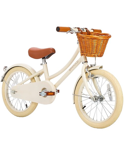 Banwood Bicicletta Classic con Pedali Crema - da 4 a 7 Anni - Rotelle Rimovibili Biciclette