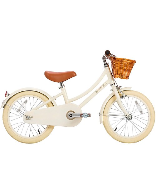 Banwood Bicicletta Classic con Pedali Crema - da 4 a 7 Anni - Rotelle Rimovibili Biciclette