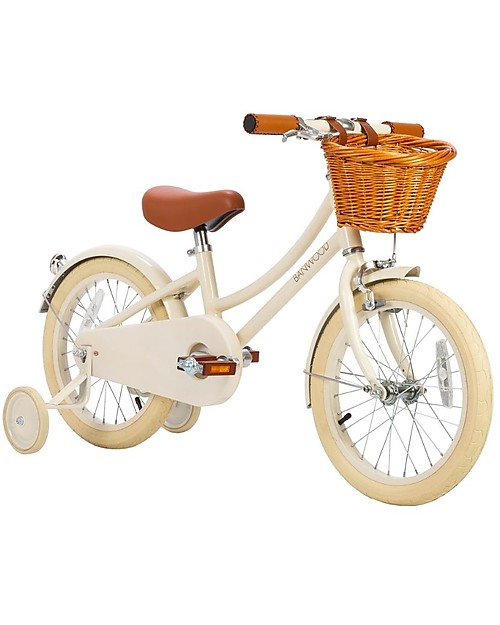 Banwood Bicicletta Classic con Pedali Crema - da 4 a 7 Anni - Rotelle Rimovibili Biciclette