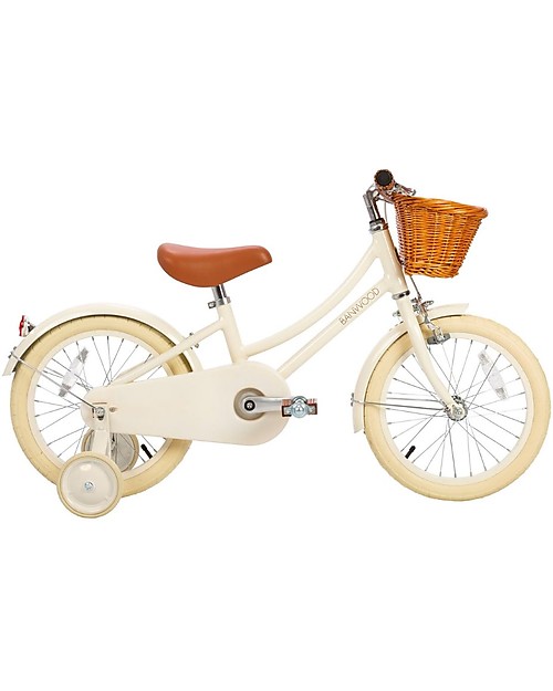 Banwood Bicicletta Classic con Pedali Crema - da 4 a 7 Anni - Rotelle Rimovibili Biciclette
