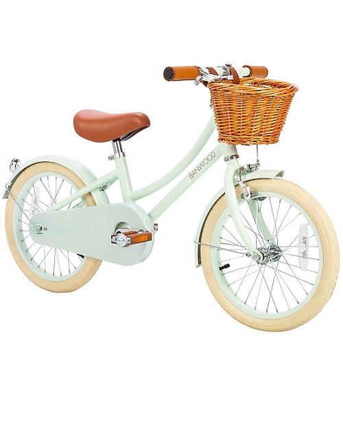 Banwood Bicicletta Classic con Pedali Menta - da 4 a 7 Anni - Rotelle Rimovibili Biciclette