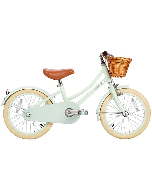 Banwood Bicicletta Classic con Pedali Menta - da 4 a 7 Anni - Rotelle Rimovibili Biciclette