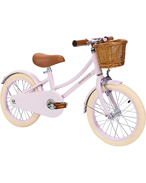 Banwood Bicicletta Classic Con Pedali Rosa - Da 4 a 7 Anni - Rotelle Rimovibili Biciclette