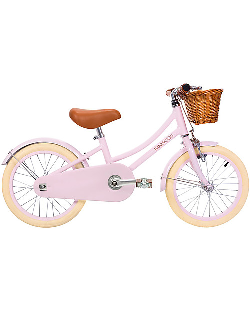 Banwood Bicicletta Classic Con Pedali Rosa - Da 4 a 7 Anni - Rotelle Rimovibili Biciclette