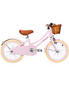 Banwood Bicicletta Classic Con Pedali Rosa - Da 4 a 7 Anni - Rotelle Rimovibili Biciclette