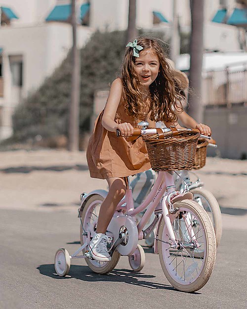 Banwood Bicicletta Classic Con Pedali Rosa - Da 4 a 7 Anni - Rotelle Rimovibili Biciclette