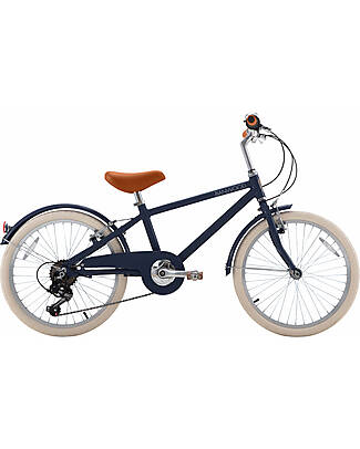 Banwood Bicicletta Classic con Pedali - Vintage Blu Navy - da 6 a 10 anni - Cambio a 7 velocità Biciclette