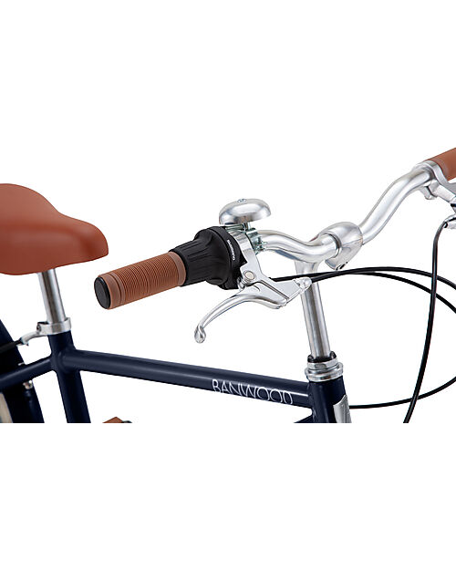 Banwood Bicicletta Classic con Pedali - Vintage Blu Navy - da 6 a 10 anni - Cambio a 7 velocità Biciclette