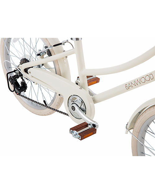 Banwood Bicicletta Classic con Pedali - Vintage Crema - da 6 a 10 anni - Cambio a 7 velocità Biciclette