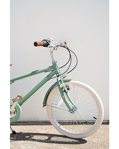 Banwood Bicicletta Classic con Pedali - Vintage Verde Foresta - da 6 a 10 anni - Cambio a 7 velocità Biciclette