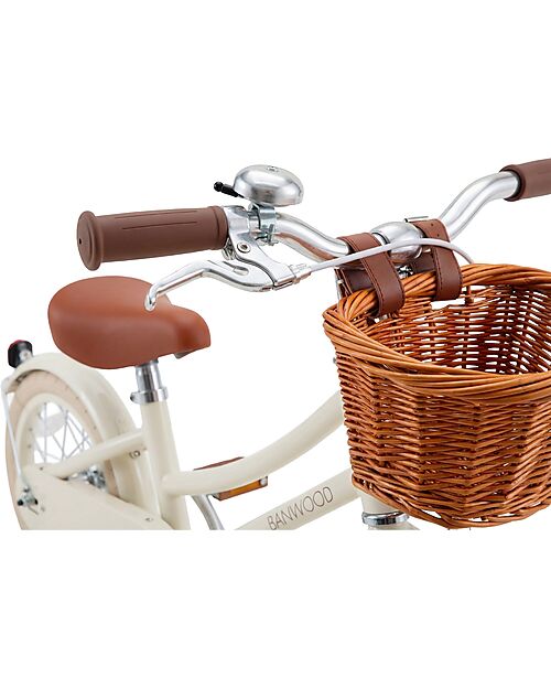 Banwood Bicicletta Classic Vintage 14"- Crema - Da 3 a 6 Anni - Rotelle Rimovibili Biciclette
